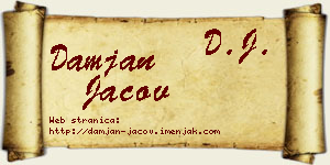 Damjan Jačov vizit kartica